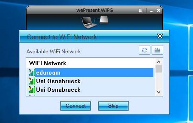 Verbindung mit dem eduroam-Netzwerk